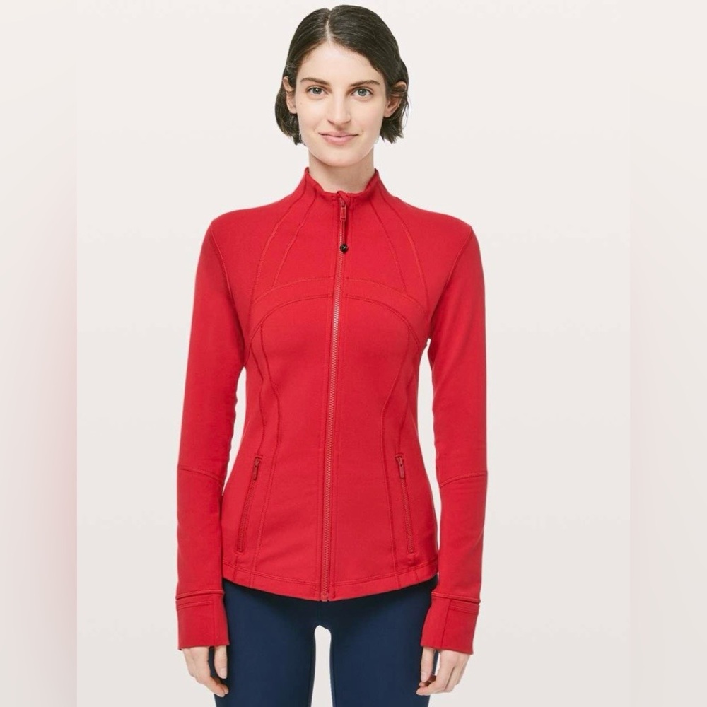 🍋Women’s Lululemon Define Jacket ❤️RARE❤️Size 16 Dark Red W4AWKS🍋